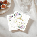 Search for purple floral napkins Glitter