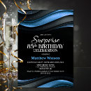 Search for surprise 85th birthday invitations Black