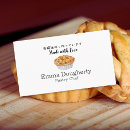 Search for pie business cards Pastry chef
