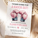 Search for boxing baby shower invitations Pink