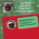 Search for santa hat return address labels Cute