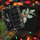 Search for christmas wedding menus Watercolor greenery