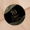 Search for gold 70th birthday stickers Cheers to 70 years
