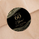 Search for elegant 60th birthday stickers Cheers to 60 years