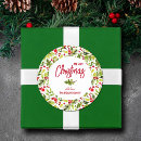 Search for red holly berries stickers Watercolor greenery