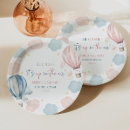 Search for hot air balloon plates Baby shower