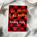 Search for buffalo plaid christmas invitations Gold