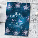 Search for rustic winter onederland invitations Watercolor