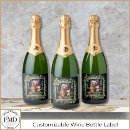 Search for happy holiday wine labels Wreath