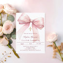 Search for catholic first communion invitations Pink