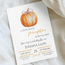 Search for little pumpkin baby girl shower invitations Pumpkin with bow