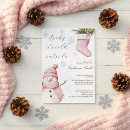 Search for snowman baby shower invitations Baby its cold outside