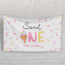Search for ice cream birthday banners Sweet one