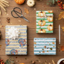 Search for thanksgiving wrapping paper Pumpkin