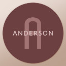 Search for maroon name stickers For her