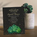 Search for green masquerade mask invitations Elegant