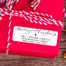 Search for heart return address labels Merry christmas
