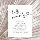 Search for black and white 70th birthday invitations Adult birthday party