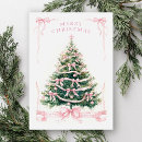 Search for pink and green christmas cards Elegant