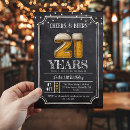 Search for mens 21st birthday invitations For him