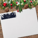 Search for blue snowflake return address labels Winter wonderland