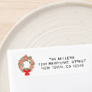 Search for green ribbon return address labels Holly