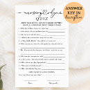 Search for nursery rhyme quiz baby shower Minimalist