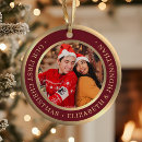 Search for burgundy gold christmas tree decorations Family photo