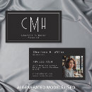 Search for professions business cards Black and white