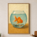 Search for goldfish art Whimsical