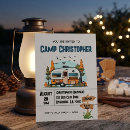 Search for backyard camping birthday invitations Woodland