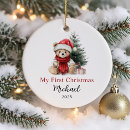 Search for teddy christmas tree decorations My first christmas