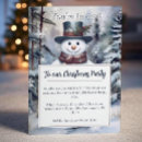 Search for snowman seasonal invitations Merry and bright