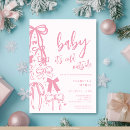 Search for holiday baby girl shower invitations Modern