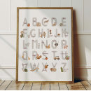 Search for animal alphabet kids posters Educational