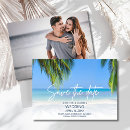 Search for beach wedding save the dates Island