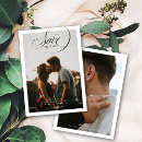 Search for cursive save the dates Black and white