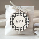 Search for vintage monogram wedding stickers Typography