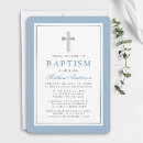 Search for blue and silver christening invitations Christian