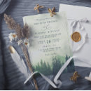 Search for pine green wedding invitations Greenery