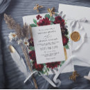 Search for red and gold wedding invitations Floral