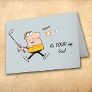 Search for funny golf cartoons cards Dad
