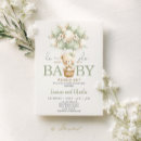 Search for neutral gender reveal invitations Bear baby shower