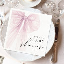 Search for pink bow napkins Script typography