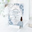 Search for blue dress quinceanera invitations Floral