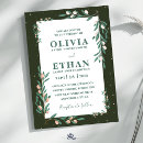 Search for garden wedding invitations Classy modern minimal