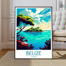 Search for belize posters Caribbean