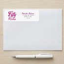 Search for girly pink return address labels Birthday party