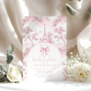 Search for toile bridal shower invitations Elegant