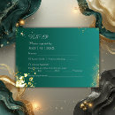 Search for emerald green and gold wedding rsvp cards Chic
